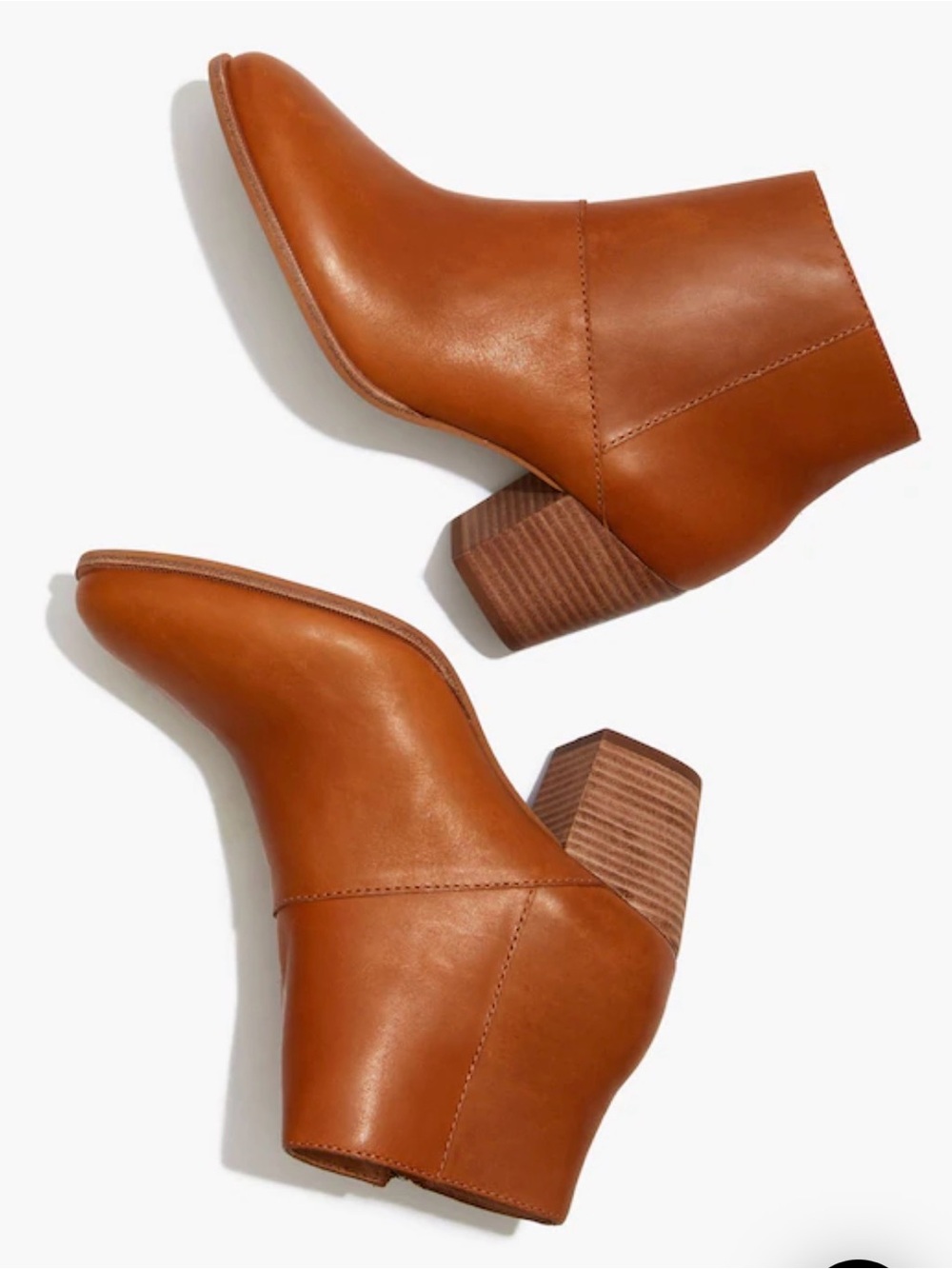 Madewell | EUC - The Rosie Leather Bootie - English Saddle - Size 6.5